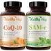 HealthyWayRx 500mg SAM-e & Coenzyme Q10 200mg CoQ10 Supplement Bundle - Brain Mood Focus and Energy Support Bundle with CoQ10 and S-Adenosyl-L-Methionine Capsules