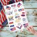 AOYOO 4th of July Glitter Temporary Tattoos - Patriotic Party Supplies for Memorial Day, Independence Day & Labor Day - Buy Online on GoSupps.com