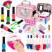 Kids Nail Polish Set for Girls Nail Art Kit with Nail Dryer & Polish Pen Non-Toxic Peel-Off Quick Dry Nail Polish for Kids Birthday Christmas Gift for Kids Ages 6-12
