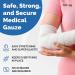 Gauze Bandage Roll with Tape (Pack of 48) - 4 Inch by 4 Yards Rolled Gauze Wrap - White, Breathable Gauze Rolls for First Aid and Wound Care - Buy Online on GoSupps.com