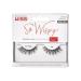 Kiss Lash Couture So Wispy Collection 1 Pair of Volumizing Fake Lashes Style 03 with Tapered Ends and Aloe Infused Lash Glue