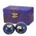 Goohochy 1 set reusable metal balls Gymnastics ball massage balls Handballs Metal Chinese fengshui balls Handrolling balls wrist exercise balls sport cloisonne iron fitness