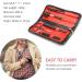 Gibot Eyebrow Set 5pcs Stainless Steel Eyebrow Grooming Kit with Tweezers Scissors Eyebrow Brush Comb Eyebrow Pencil Razor and Travel Case for Women and Men Black - Buy Online on GoSupps.com