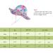 LANGZHEN Tropical Flowers Sun Hat for Toddler Girls | Adjustable Wide Brim Beach Play Hat with Chin Strap | Ages 2-4 Years - Buy Online on GoSupps.com
