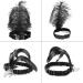 WATINC 8pcs 1920s Flapper Headband Set | Black & White Sequin with Feather Jewel Detail | Great Gatsby Hair Accessory | Roaring 20s Costume Vintage Headpiece - Buy Online on GoSupps.com