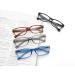 Heeyyok Men's Reading Glasses - 4 Pairs Rectangular +2.50 - Blue Gray Tortoise Black - Comfortable Spring Hinges - Buy Online on GoSupps.com