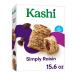 Kashi Breakfast Cereal, Vegan Protein, High Fiber Cereal, Simply Raisin, 15.6oz Box (1 Box)