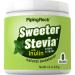 Sweeter Stevia 4.5oz | Stevia Extract with Inulin | Zero Calories Sweetener | By Piping Rock