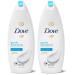 Dove Body Wash Instantly Reveals Visibly Smoother Skin Gentle Exfoliating Effectively Washes Away Bacteria While Nourishing Your Skin, 22 oz, 2 Count Gentle Exfoliating 22 Fl Oz (Pack of 2)