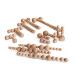 Erzi 47098 Therapy aids ball sticks made of wood for targeted trigger and deep massage