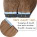 24 inches SEGO Tape in Hair Extensions Human Hair 40 Pieces #6 Light Brown Real Remy Hairpieces Invisible Straight Skin Weft Seamless Natural (100g) - Buy Online on GoSupps.com