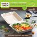 50-Pack 12.5 Compostable Oval Paper Plates - Eco-Friendly Bagasse Dinner Platter - Buy Online on GoSupps.com