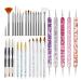 8PCS Nail Art Brush Pens Set - Double Sided Dotting Tools for Perfect Manicure - International Shipping - Buy Online on GoSupps.com