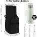 Turmaster Water Bottle Holder with Belt - Insulated Carrier Bag with 4 Pockets for Sports Hiking & Camping - Black Sling Sleeve - Buy Online on GoSupps.com