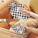 NAANLE Black & White Plaid Hot Water Bottle with Cover - 2L Heat Therapy for Back Pain Relief Hand/Foot Warmer & Neck Comfort - Buy Online on GoSupps.com
