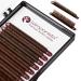 Volume Eyelashes C Curl - Silk Eyelashes - Thickness 0.07mm - Mix 8-14mm - Volume Lashes - Eyelash Extension - 16 Strips - Color Brown