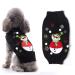 Hrttsy Christmas dog sweater winter warm dog cat sweater clothing pets pet costume puppy sweater pullover clothing for small medium -sized dogs big dog pet sweater large black snowman