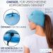 IceHOF Cooling Cap - 4 Cooling Packs 3D Mask with Hair Opening Removable Cooling Gel Hat for Chemo Therapy Migraine & Headache Relief - Blue - Buy Online on GoSupps.com