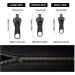 24 Pack Metal Zipper Replacement Set - Universal Zipper Pulls for Coats Suitcases & Backpacks - Black Zipper Repair Kit - Buy Online on GoSupps.com