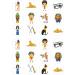 Egypt Pyramid Egyptians 24 edible PRE CUT style kids childrens party decorations Wafer Paper Cupcake Fairy Cake Toppers - Buy Online on GoSupps.com