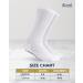 Diabetic Socks with Grips for Men & Women | Non-Binding Edema Neuropathy Socks | 6 Pairs Large - Solid White - Buy Online on GoSupps.com