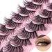 False Eyelashes Cat Eye Lashes Natural Fluffy Wispy Russian Strip Lashes 8D Faux Mink Volume Fox Eye Lashes Handmade Thick Soft Long Dramatic Fake Eyelashes 10 Pairs (HLY06) - Buy Online on GoSupps.com