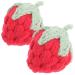 NUOBESTY 2pcs Key Chain Arts & Crafts Supplies Crochet Sewing Patches Hand Knitting Hairpin Charms