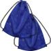 Mesh Drawstring Backpack Bag Multifunction Mesh Bag for Swimming, Gym, Clothes (Dark Blue)