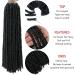 6 Packs 20 Inch Goddess Gypsy Locs Crochet Hair | Pre Looped Soft Faux Locs Dreadlock Extensions - Straight 1B (Pack of 6) - Buy Online on GoSupps.com