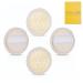 EUROPEAN M6 Premium 4 PCS Facial Loofah Pads Natural Face Exfoliator Pad Cleanser Sponges for Clean and Vibrant Facial Skin (4 Pack)