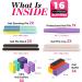 16 Pcs Nail Files & Buffers Set - OVLUX Professional & Home Nail Buffer Block Tool - Double Sided Grit Files for Natural Nails - 7 Step Nail Strips - Buy Online on GoSupps.com