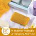 2 Piece African Net Bath Sponge Set - Exfoliating Long Body Scrubber & Back Washcloth (Yellow) - Perfect for Daily Use & Stocking Stuffers - Buy Online on GoSupps.com