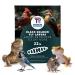 22lb - Dried Black Soldier Fly Larvae by Premium Feeders Dried mealworms Alternative Treats for Chicken Hens Duck Bird Lizard Tortoise Fish High Calcium & Protein All Natural BSF