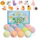 JOYIN Bath Bombs with Mixed Animal Toys for Kids 12 Packs Bubble Bath Bombs with Surprise Inside Natural Essential Oil SPA Bath Fizzies Set Easter Basket Stuffers for Boys Girls Birthday Gifts