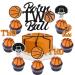 Basketball Birthday Party Decorations 25Pcs Born 2 Ball Cake Topper Basketball Cupcake Toppers Sports Party Supplies for Boys 2nd Birthday