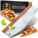 Deer & Oak Pizza Cutter - 36cm Pizza Rocker Cutter - Pizza Cutter Rocker - Pizza Slicer - Cut your Pizzas with Minimal Fuss or Effort - Ultra Sharp Premium Stainless Steel Blade