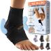 DR. BRACE ELITE Ankle Brace with strap (Black Medium) Medium Black