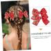 FRCOLOR 3 Pairs Bow Hairpin Big Red Hair Bow Bowknot Hair Barrette Qipao Hair Accessories Clip for Hair Christmas Hair Accessories Cute Hair Accessories Bow Tie Baby Girl Hair Clip Fabric - Buy Online on GoSupps.com