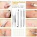 CiciIng Blackhead Remover Tool 9-in-1 Stainless Steel Pimple Extractor Set with Non-slip Handle Includes Pimple Patch for All Skin Types Silver - Buy Online on GoSupps.com