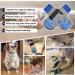 BEAUTYZOO Non Slip Dog Socks - Paw Protector for Dogs on Hardwood Floors - 2 Pairs Anti-Twist Socks for Injury Protection - Moon and Star Blue - Small/Medium (Pack of 4) - Buy Online on GoSupps.com