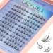120pcs Lash Clusters DIY Eyelash Extensions D Curl Lash Clusters 9-15mm MIX Eye Lash Clusters  DIY Individual Lash Extension Clusters Reusable Soft & Comfortable