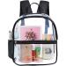 Vikcnitor Clear Mini Backpack - Stadium Approved Waterproof Bookbag for Concerts & Events - Buy Online on GoSupps.com