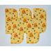 Set of 5 Honey Bee Printed 1 Ply Flannel Little Wipes - 8x8 Inches - Buy Online on GoSupps.com