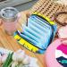 Stylish Menstruation Pad Bag with Zipper | Sunflower Design | Women's Tampon & Napkin Storage | Travel-Friendly Collective Bags - Buy Online on GoSupps.com