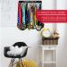 Premium 16 Medal Display Hanger - Never Give Up | Upgraded Wall Mounted Holder with 20 Hooks for Gymnastics, Soccer, Swim Medals - Buy Online on GoSupps.com