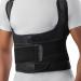 Narrow Support Posture Corrector - Posture Corrector for Women and Men Lower Back Brace for Lower Back Pain - Posture Brace Back Support Belt Lumbar Support - Black Large