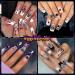 WOKOTO 50pcs 3D Black Metal Nail Charms - Halloween Acrylic Nails Jewelry Spider Snake & Skull Designs for Women & Girls - Nail Art Accessories Kit - Buy Online on GoSupps.com
