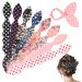 XieNie Hair Bun Maker 8PCS, Magic Rabbit Ear Sponge Foam Deft Bun, French Twist Hair Donut Maker, Ponyo Hair Styling Maker, Lazy Hair Accessories for Women Girls, 4PCS Dot+4PCS Floral