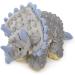 goDog Dinos Squeaker Plush Dog Toy - Chew Resistant & Durable - Large Frills (Gray) - Buy Online on GoSupps.com