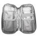 Insulin Cold Storage Bag - Waterproof Portable Cool Bag for Patient Care | Black Bottom Red Flower Design | Imported Oxford Cloth Material | Grey Color - Buy Online on GoSupps.com